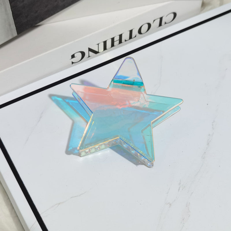 Wholesale Pentagram Acetate Hair Clips