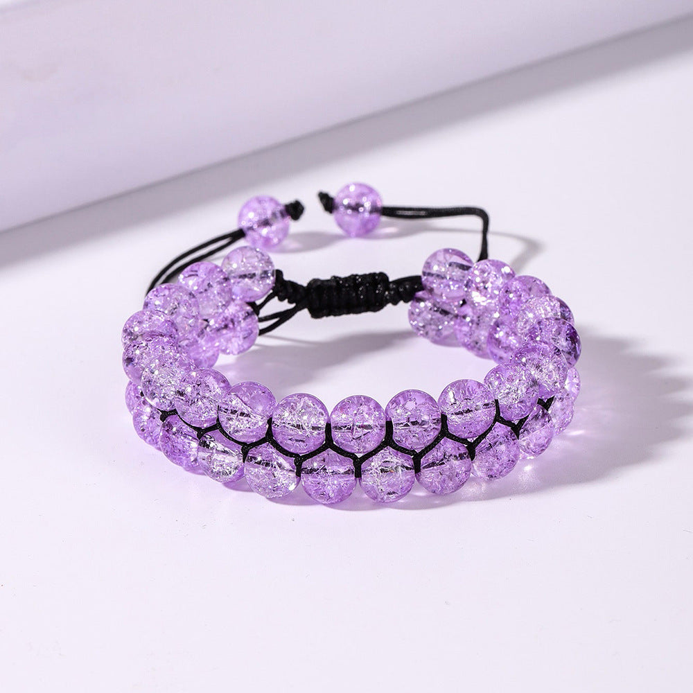 Wholesale 5PCS New Double Layer Natural Stone Bracelet