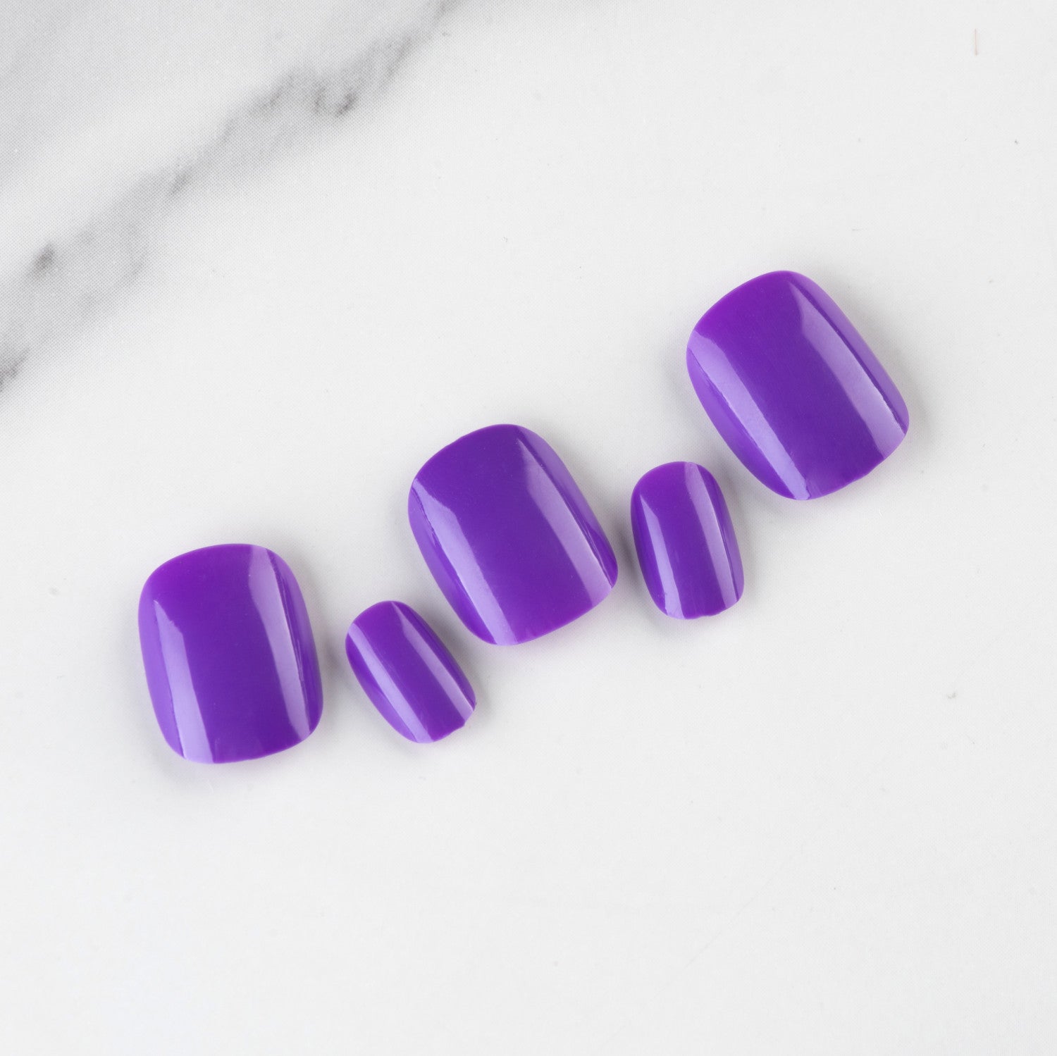 Wholesale Short Glossy Plastic Nail Stickers