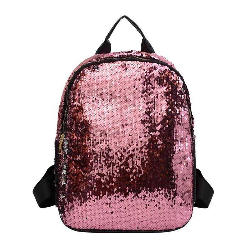 Wholesale Nylon Backpacks with Glitter and Large Capacity Travel Backpacks