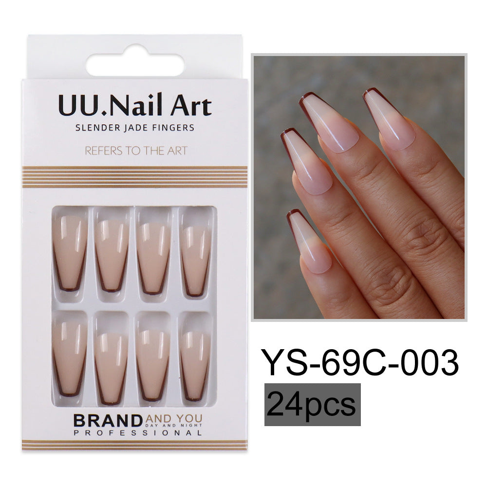 Parches de mejora de uñas extendidas de color sólido sólido de plástico al por mayor