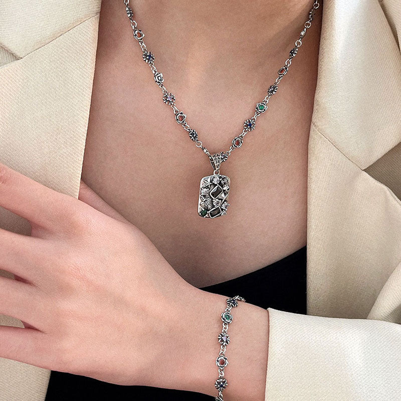 Wholesale Copper Camellia Necklace