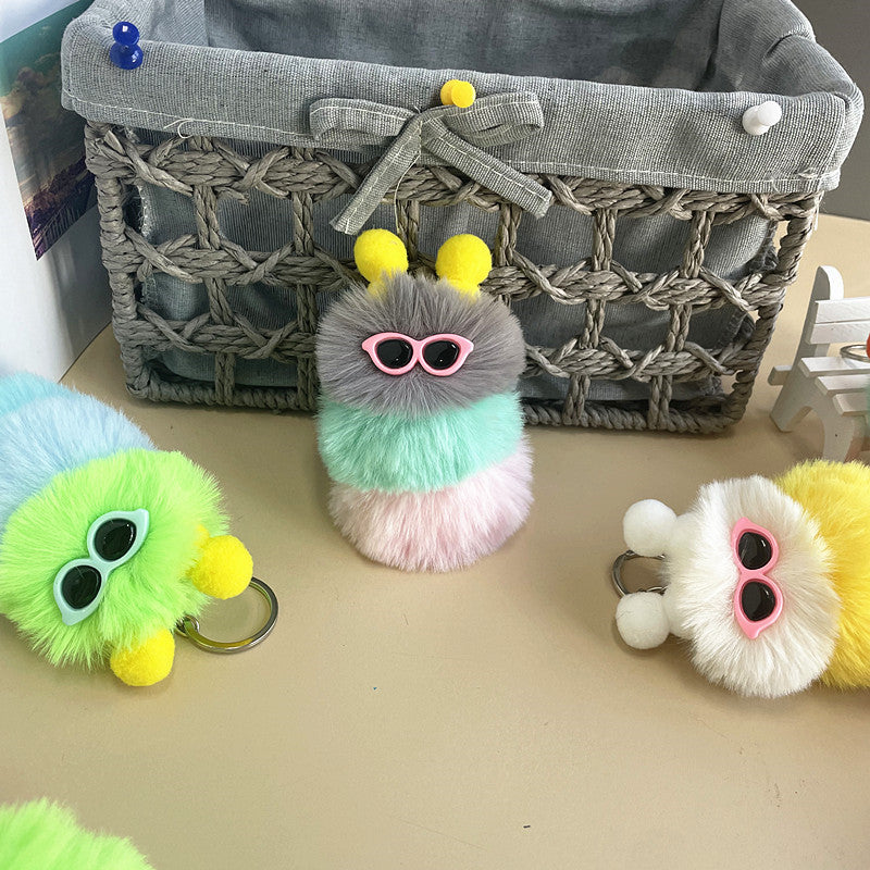 Wholesale New Cute Caterpillar Plush Keychain