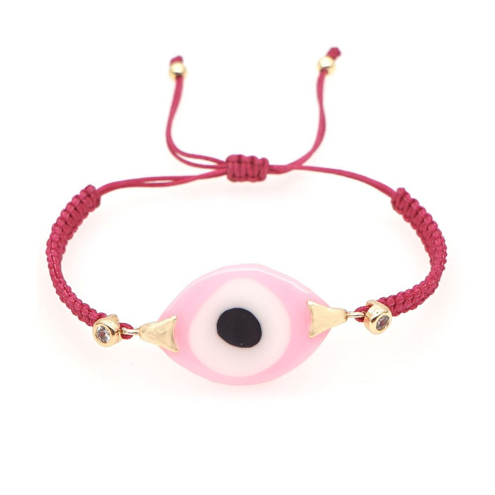 Wholesale Bohemian Ethnic Evil Eye Glass Bracelet