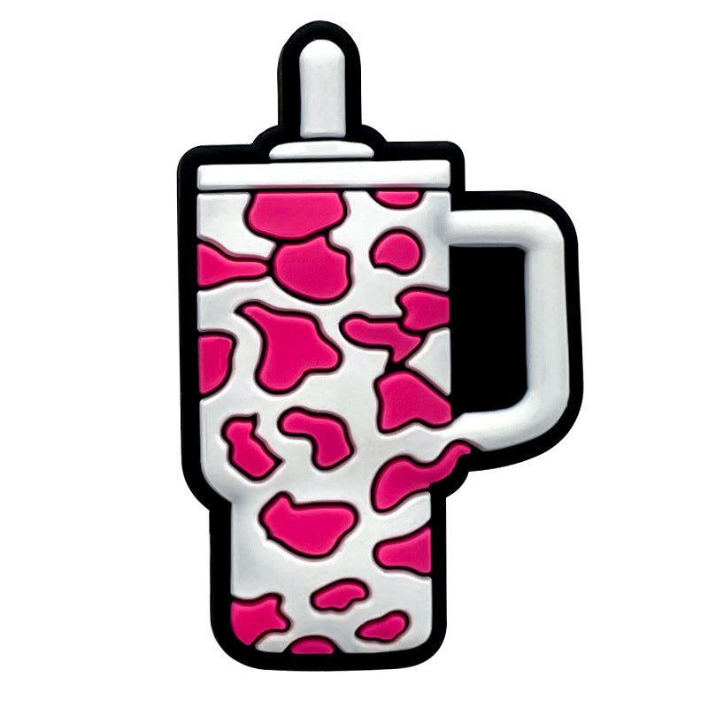 Wholesale 10pcs Cow Pattern Silicone Beads