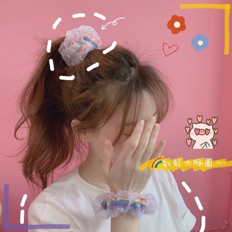 Wholesale Fabric Bow Elastic Hair Scrunchies