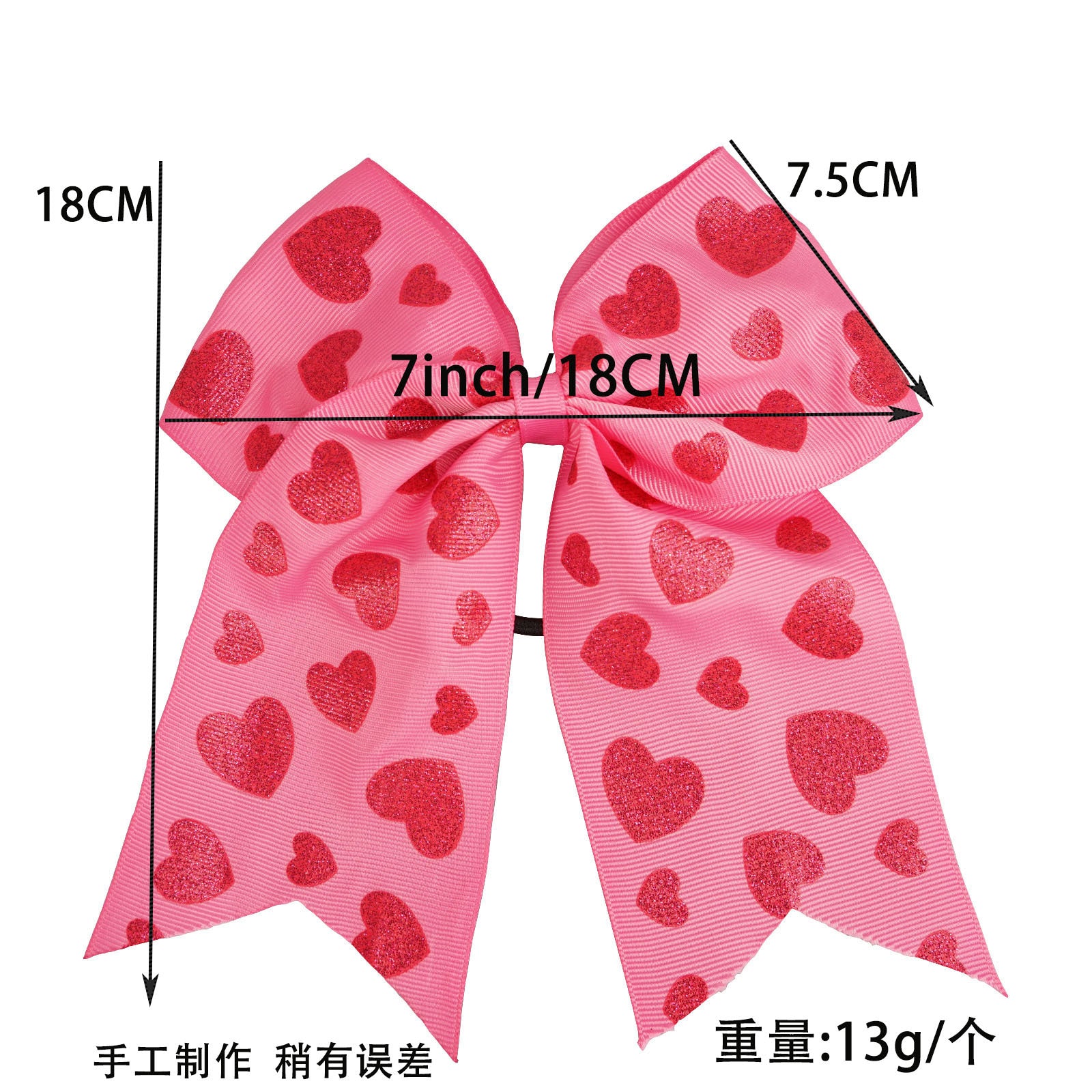 Wholesale Valentine's Day Big Bow Thread with Hair Scrunchies