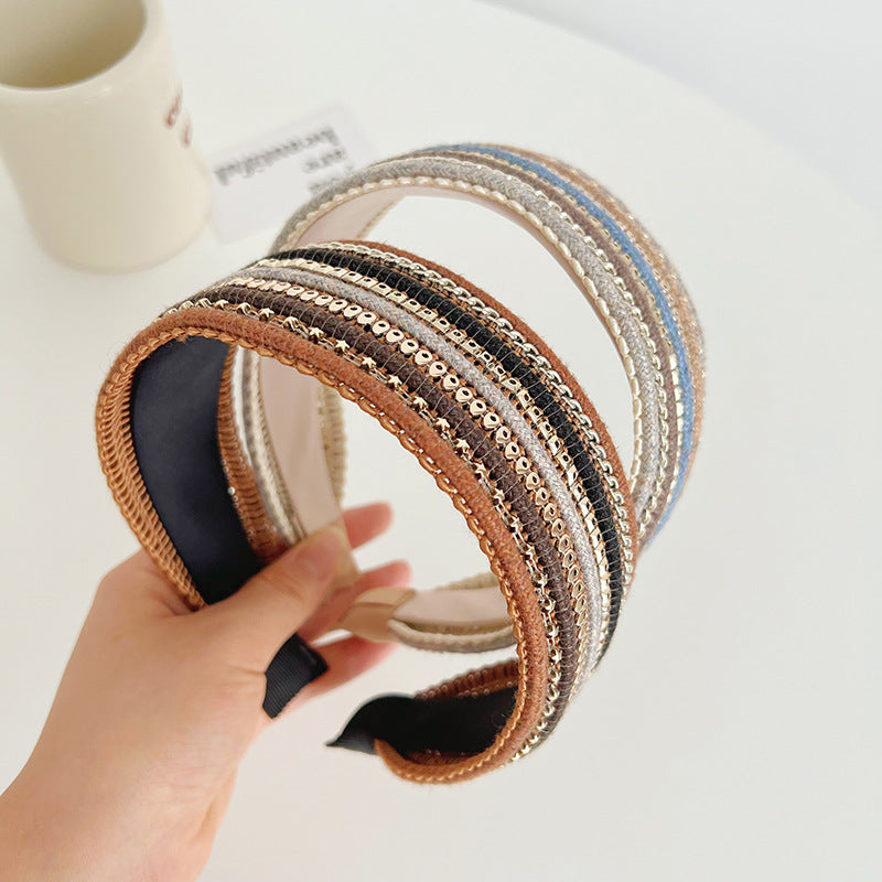 Diademas Anudadas De Impresión Simple al por mayor