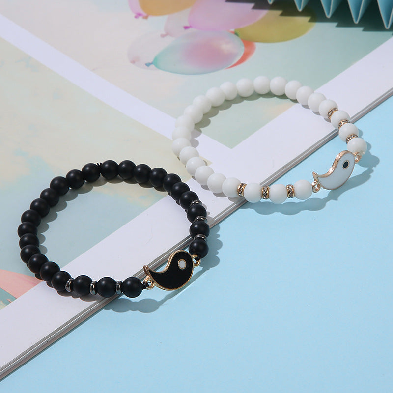 Pulseras De Cuentas De Aleación De Los Ocho Diagramas al por mayor