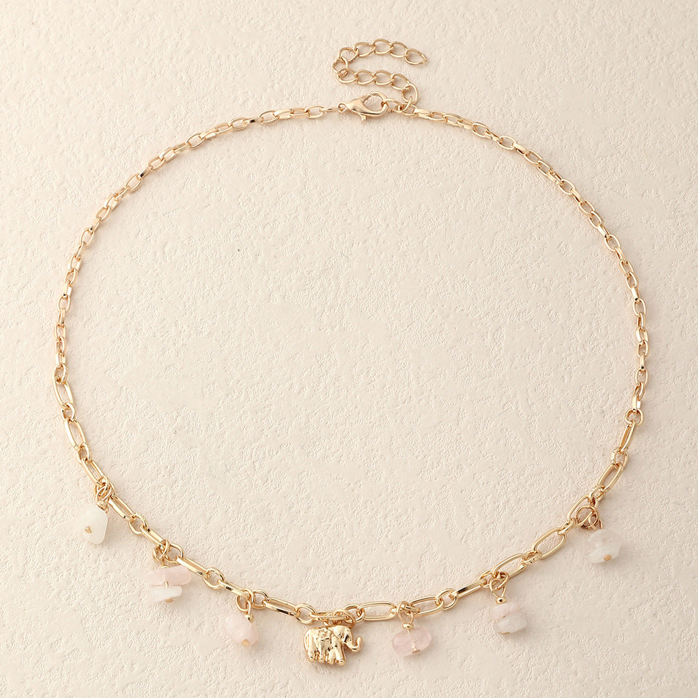 Elefante Collares De Metal Turquesa al por mayor