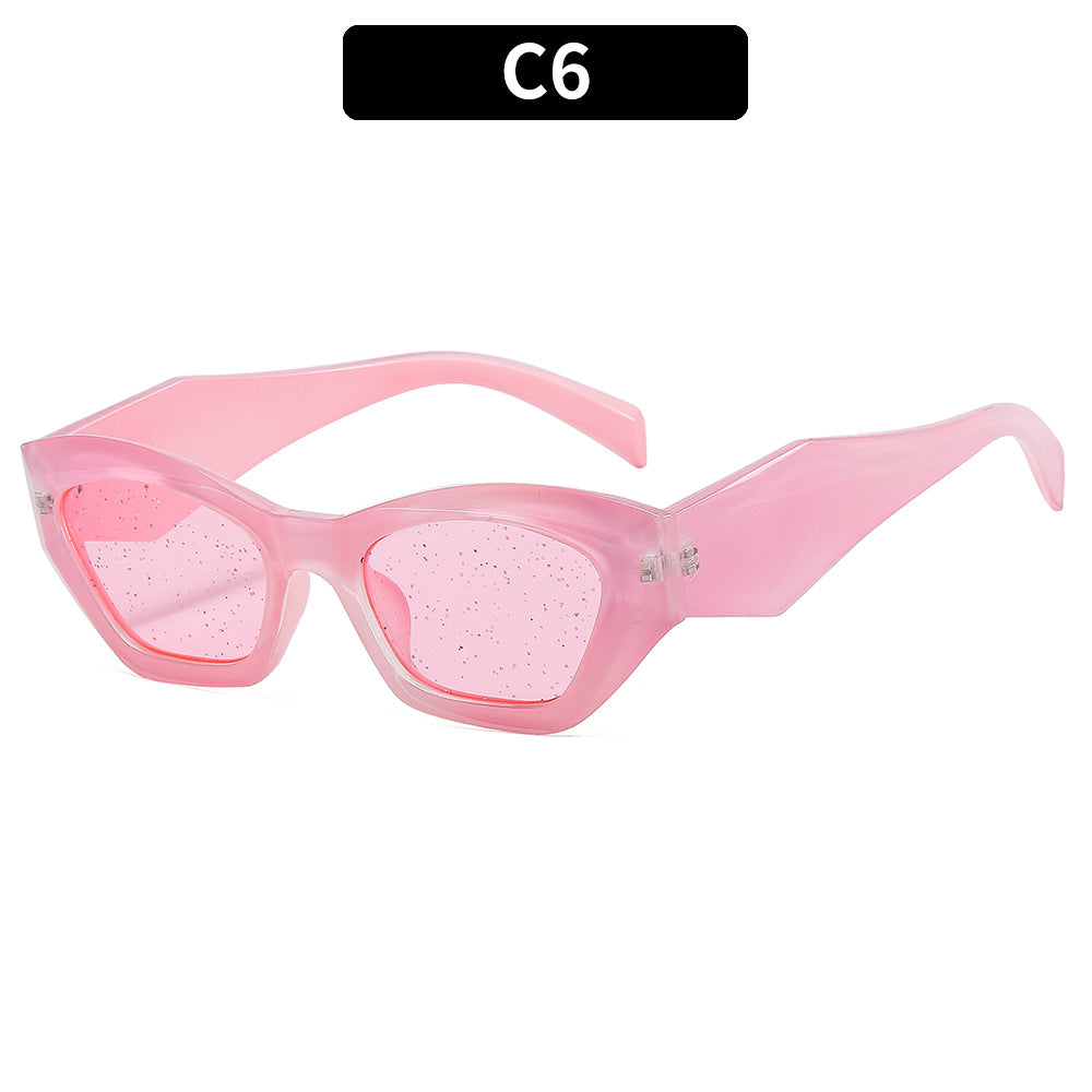 Wholesale Irregular Bud Glitter PC Sunglasses