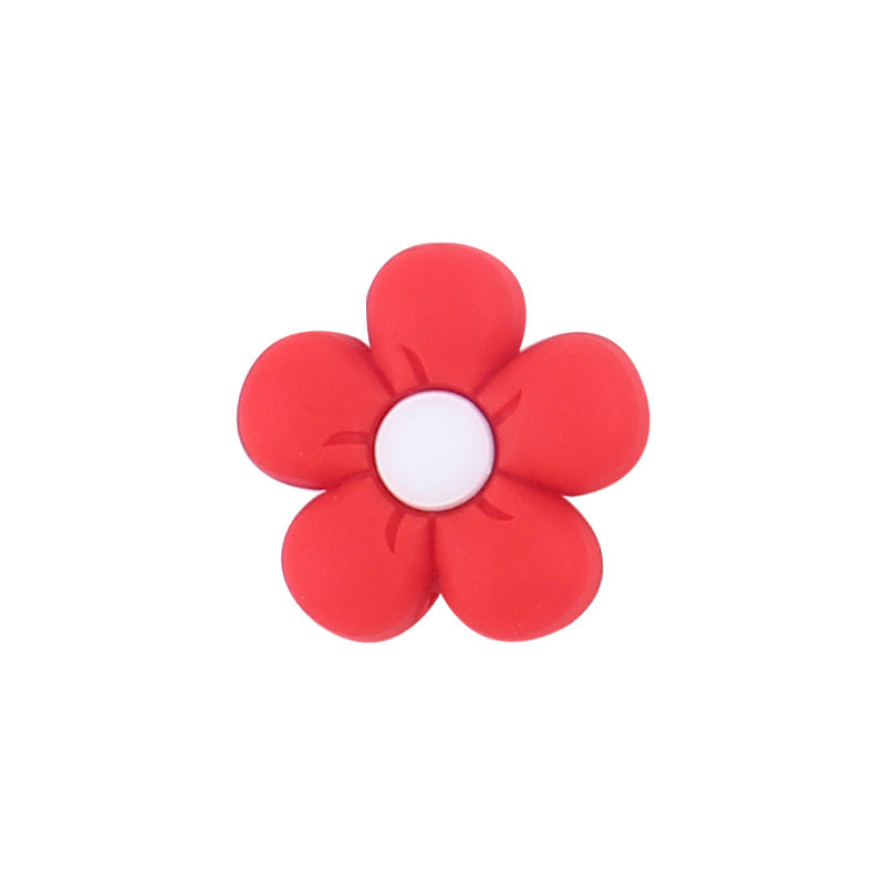 Wholesale 3pcs 23MM Flower Silicone Beads