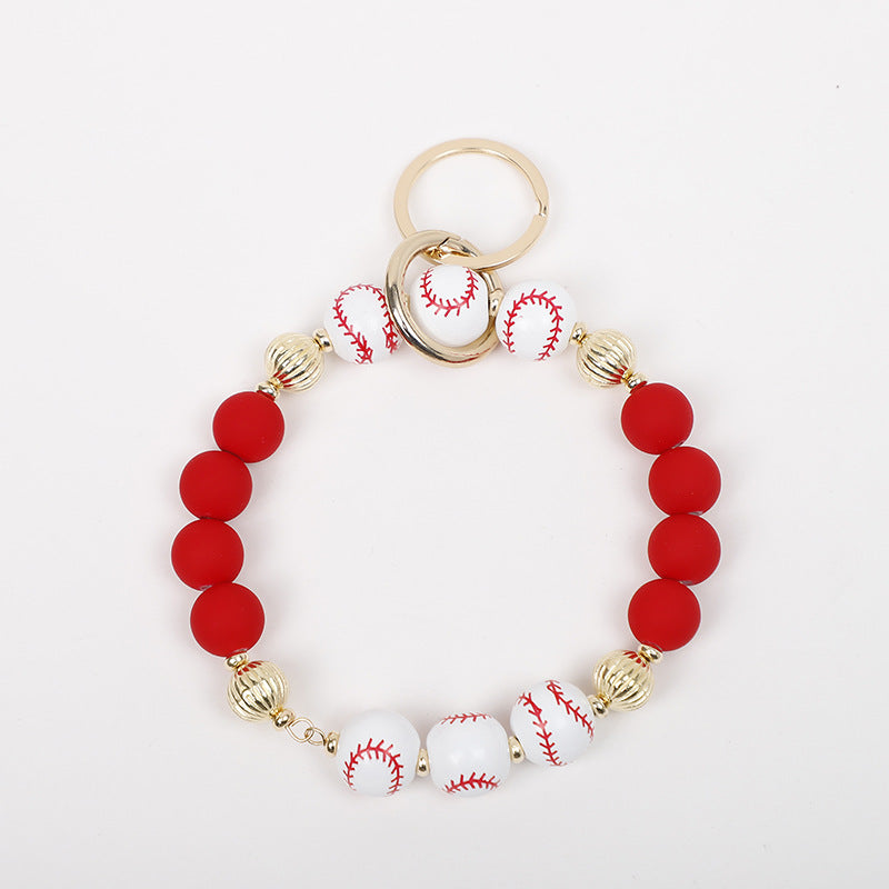 Wholesale Wooden Beaded Wrist Keychains