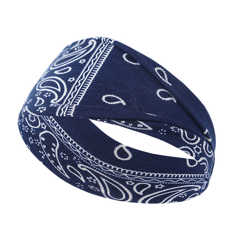 Venda al por mayor lazo elástico del pelo de la tela de la cruz del lado estrecho