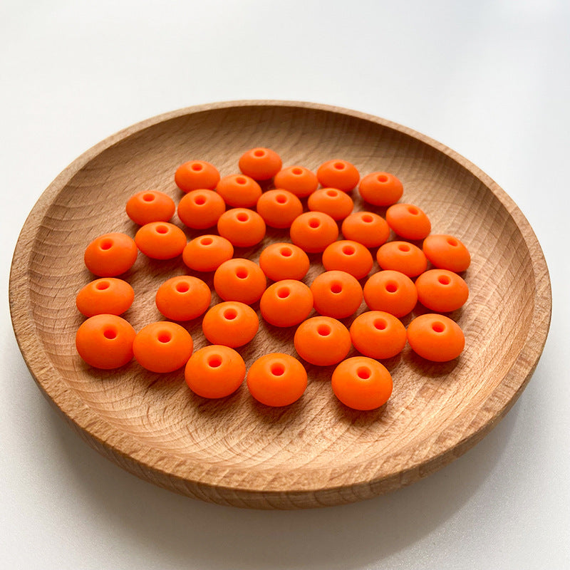 Wholesale 50PCS Small Beads 12MM DIY Abacus Beads Silicone