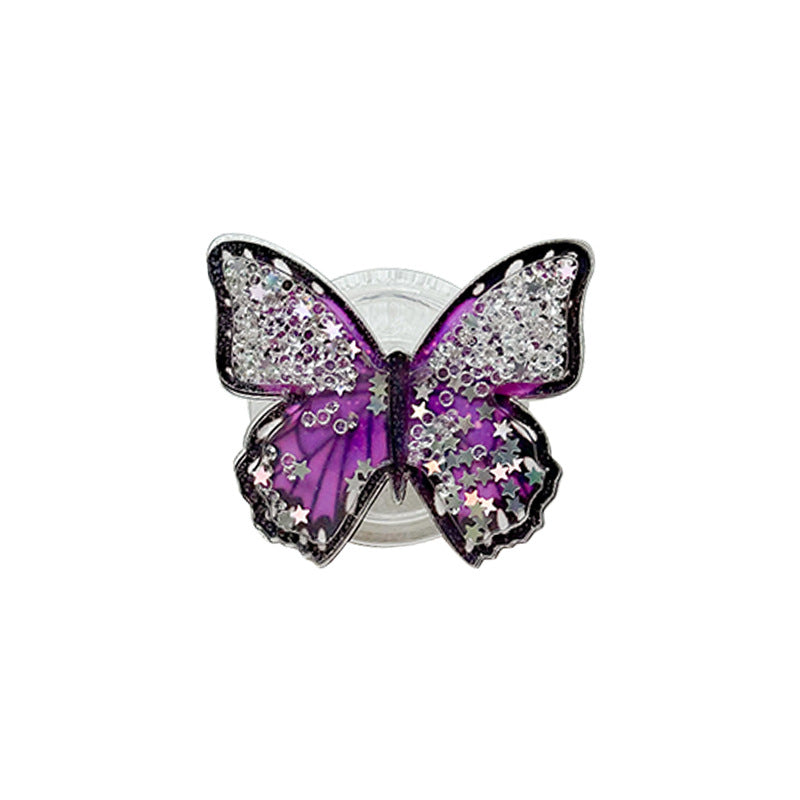 Tenedor al por mayor de la bolsa de aire del teléfono móvil de la arena movediza de la mariposa de la estrella de la luna