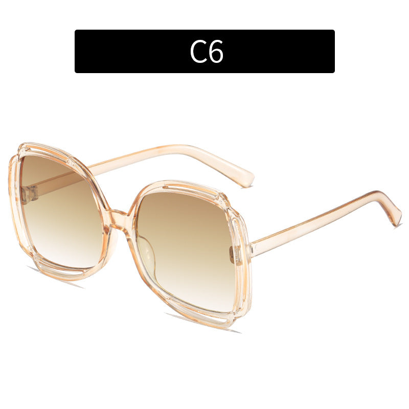 Wholesale PC Large Frame Hollow Out Sunglasses