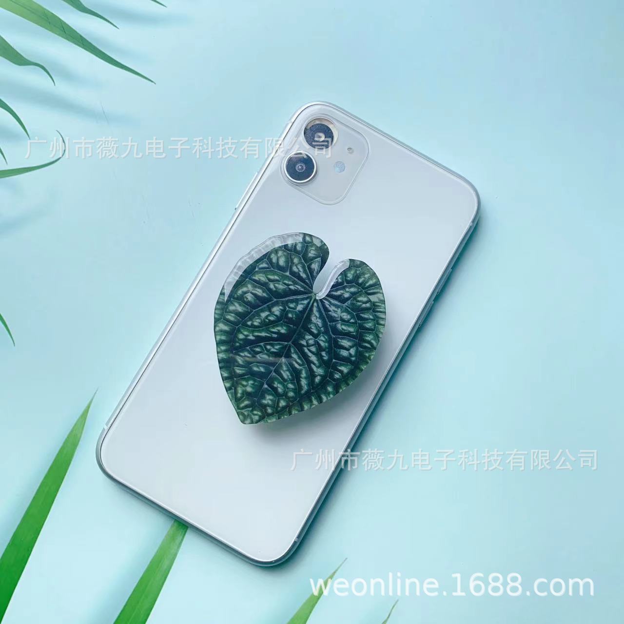 Titular de bolsa de aire para teléfono móvil de hoja acrílica con forma de epoxi al por mayor