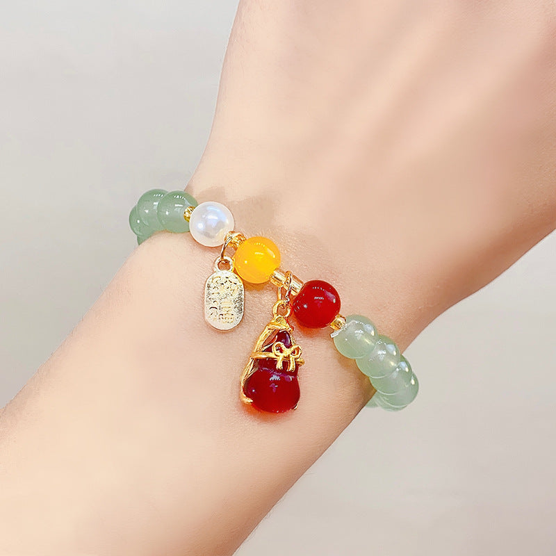 Wholesale Chinese Rabbit Glass Beads Bracelet