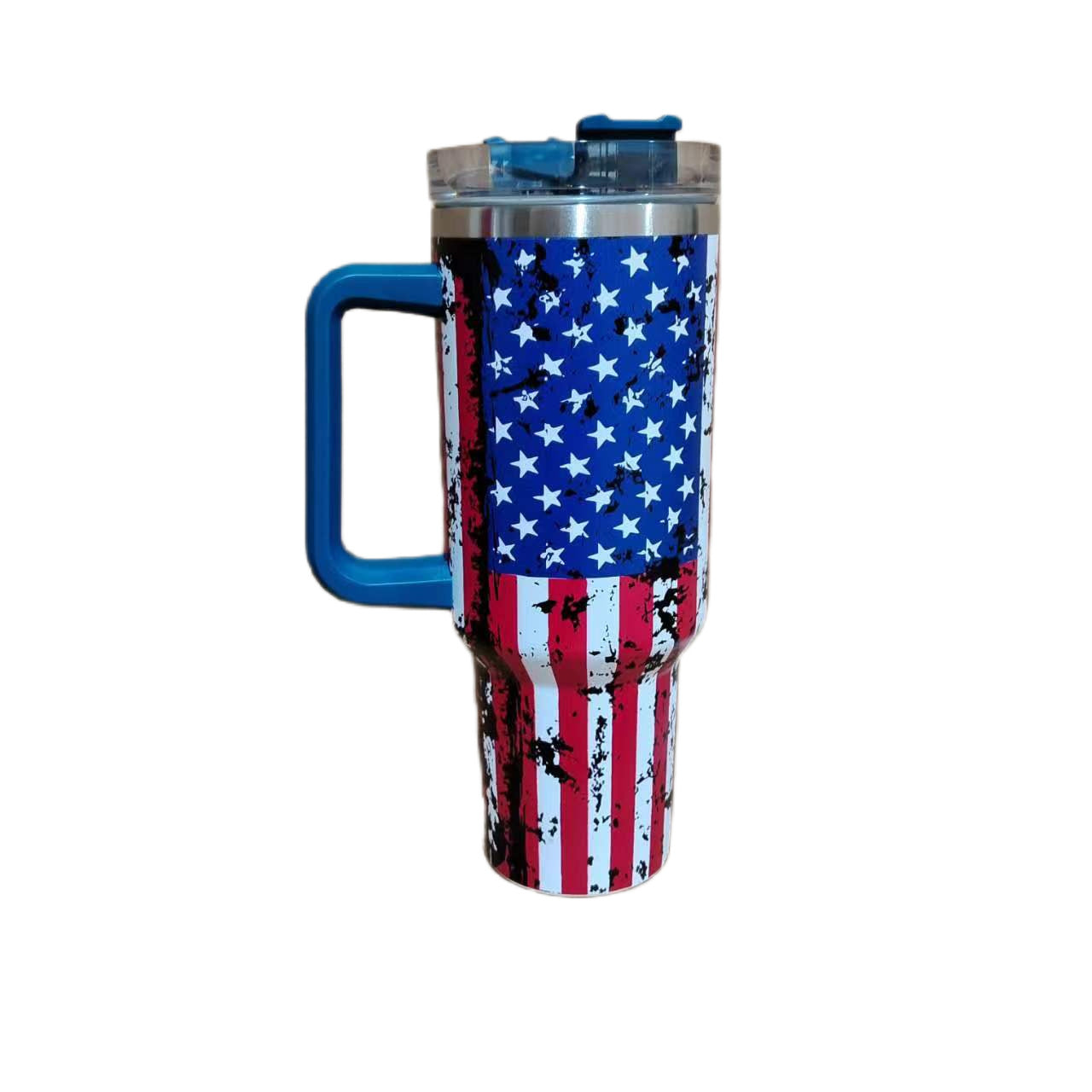 Wholesale Tumbler of American Flag Stainless Steel Car Mounted Large Capacity Ice Bullies Cup
