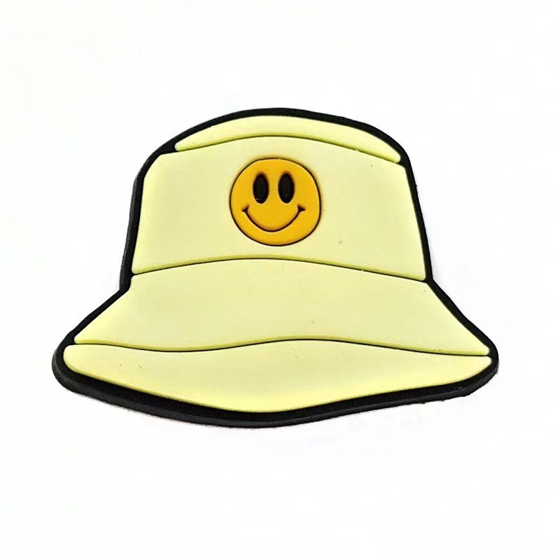 Wholesale 100PCS Cartoon Yellow DIY Silicone Shoe Buckle