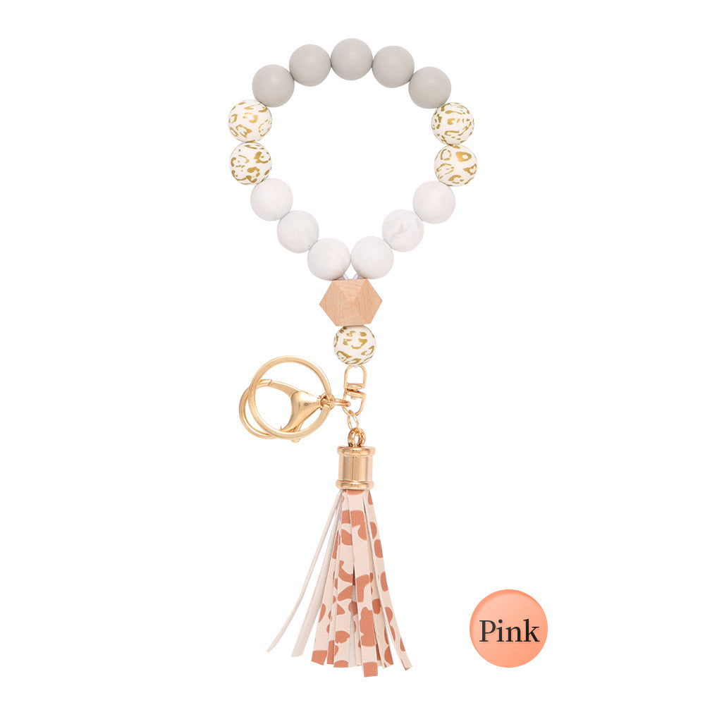 Llavero De Muñeca De Cuentas De Silicona al por mayor