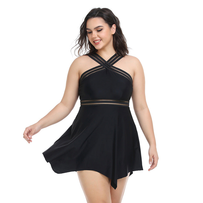 Wholesale Plus Size Ladies Polyester Swimwear