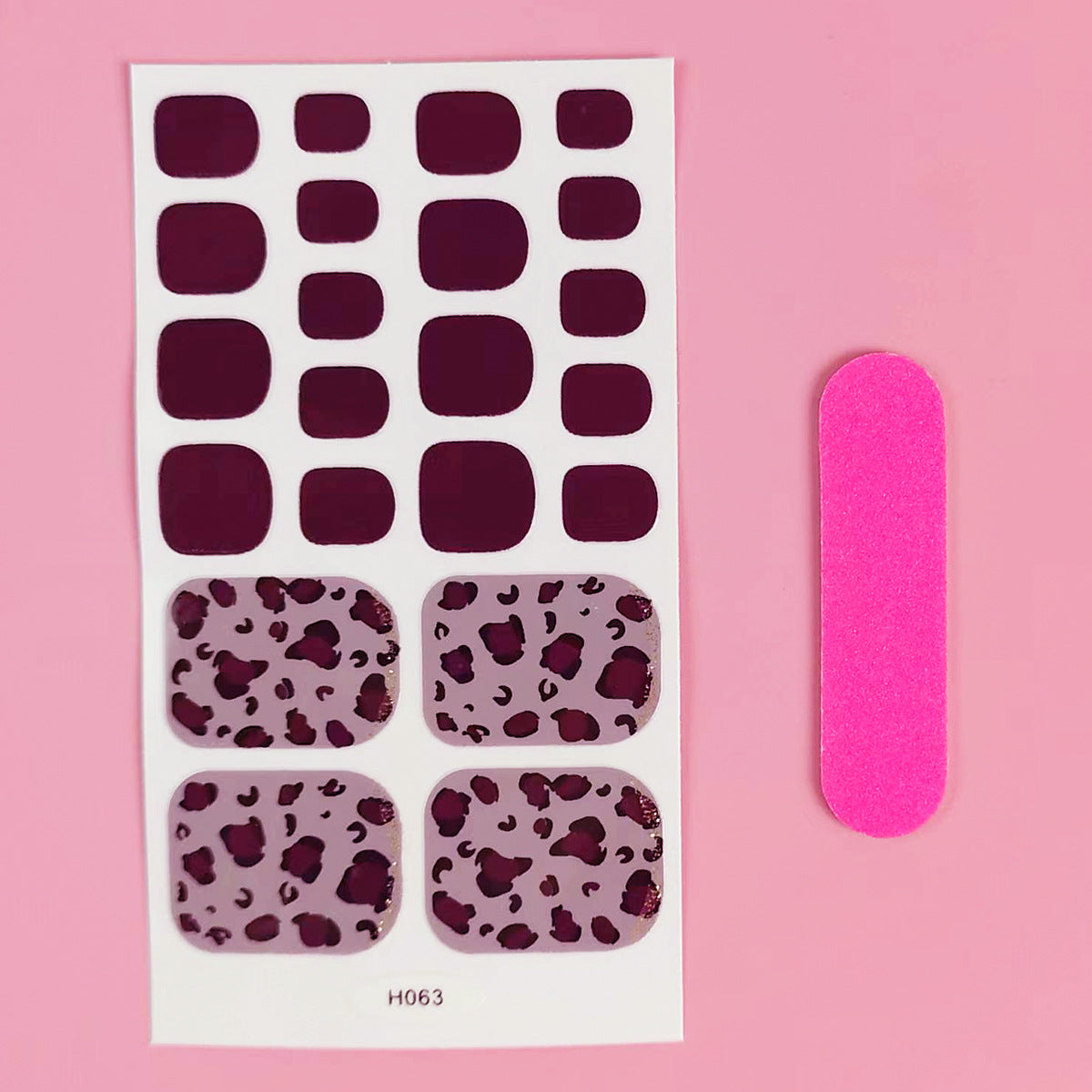 Pegatinas De Uñas De Plástico Con Estampado De Leopardo al por mayor