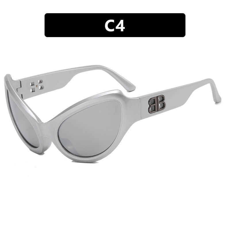 Wholesale PC Futuristic Alphabet B Ladies Sunglasses