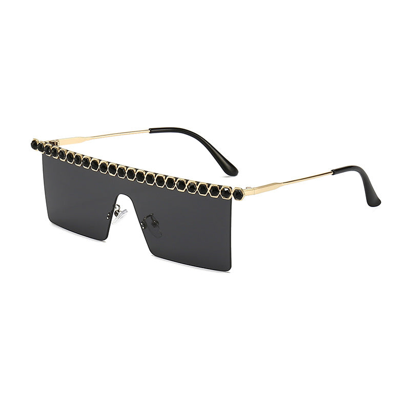 Wholesale PC Square Frameless Unisex Sunglasses