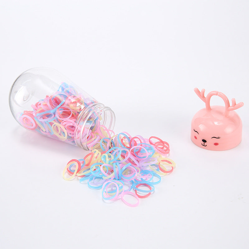 Wholesale 10PCS Cute Deer Colorful Plastic Hair Scrunchies