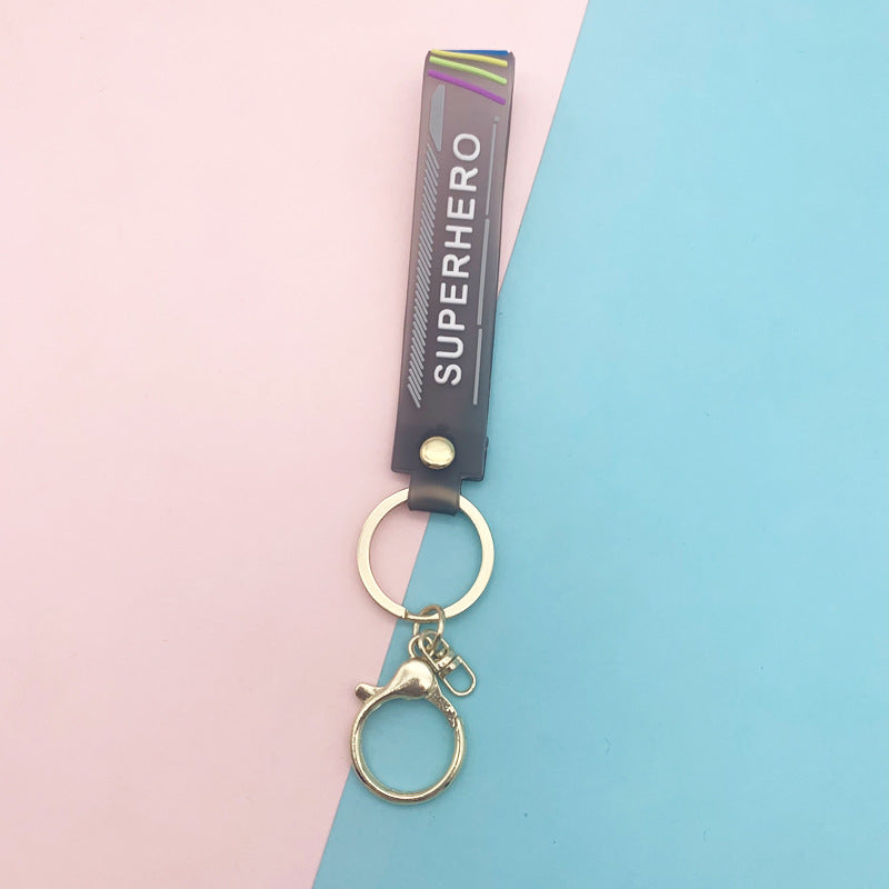 Wholesale Soft Glue Translucent Lanyard Keychains