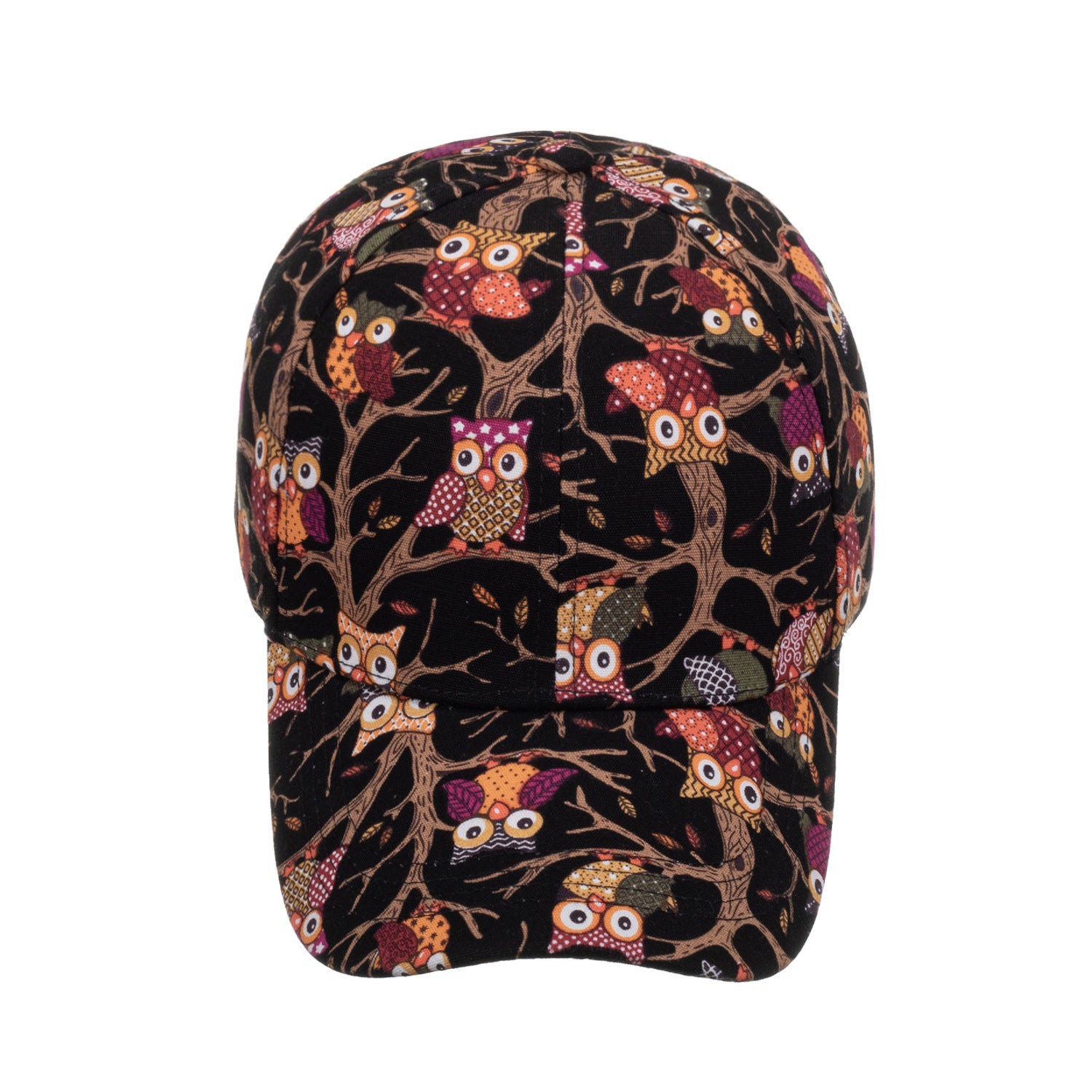 Wholesale Cotton Printed Owl Caps