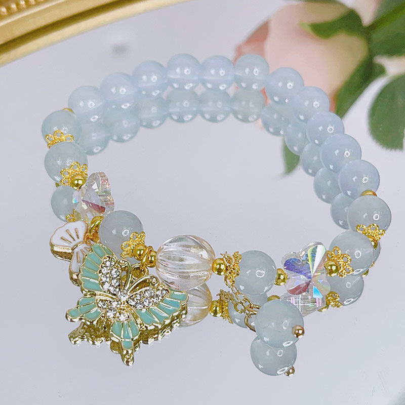 Pulsera Con Cuentas De Cristal Mori Fresco Pequeño al por mayor
