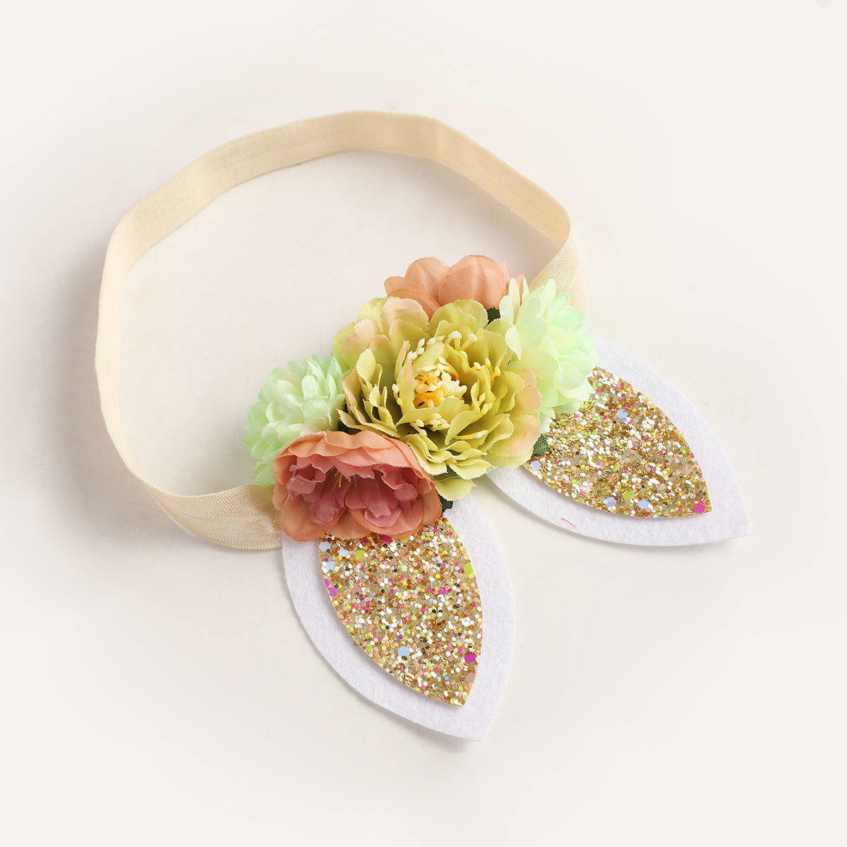 Wholesale Easter Bunny Ears Stretch Hair Tie For Kids