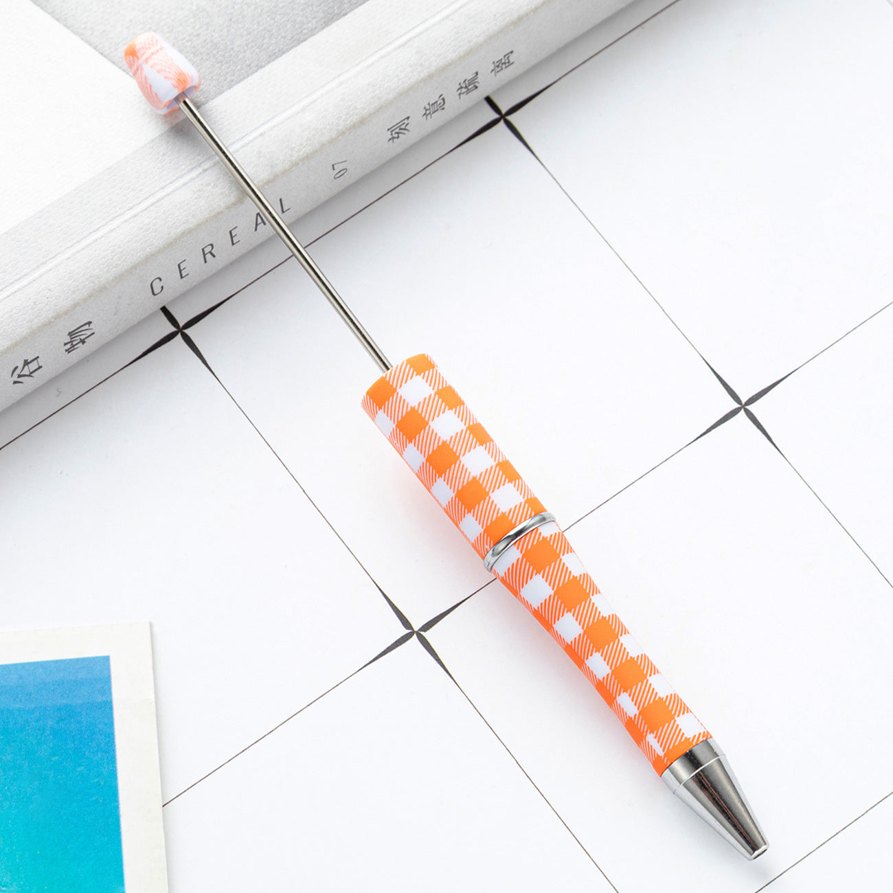 Wholesale Beadable Pens Christmas Plastic Pen DIY for Beaded