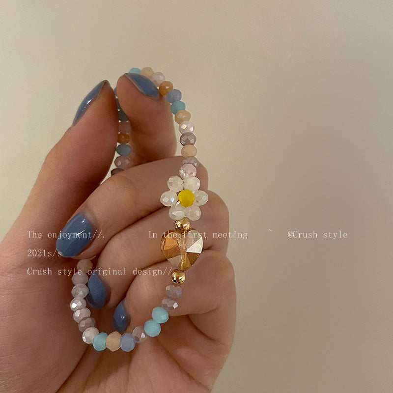 Wholesale Colorful Flowers Plastic Bracelet