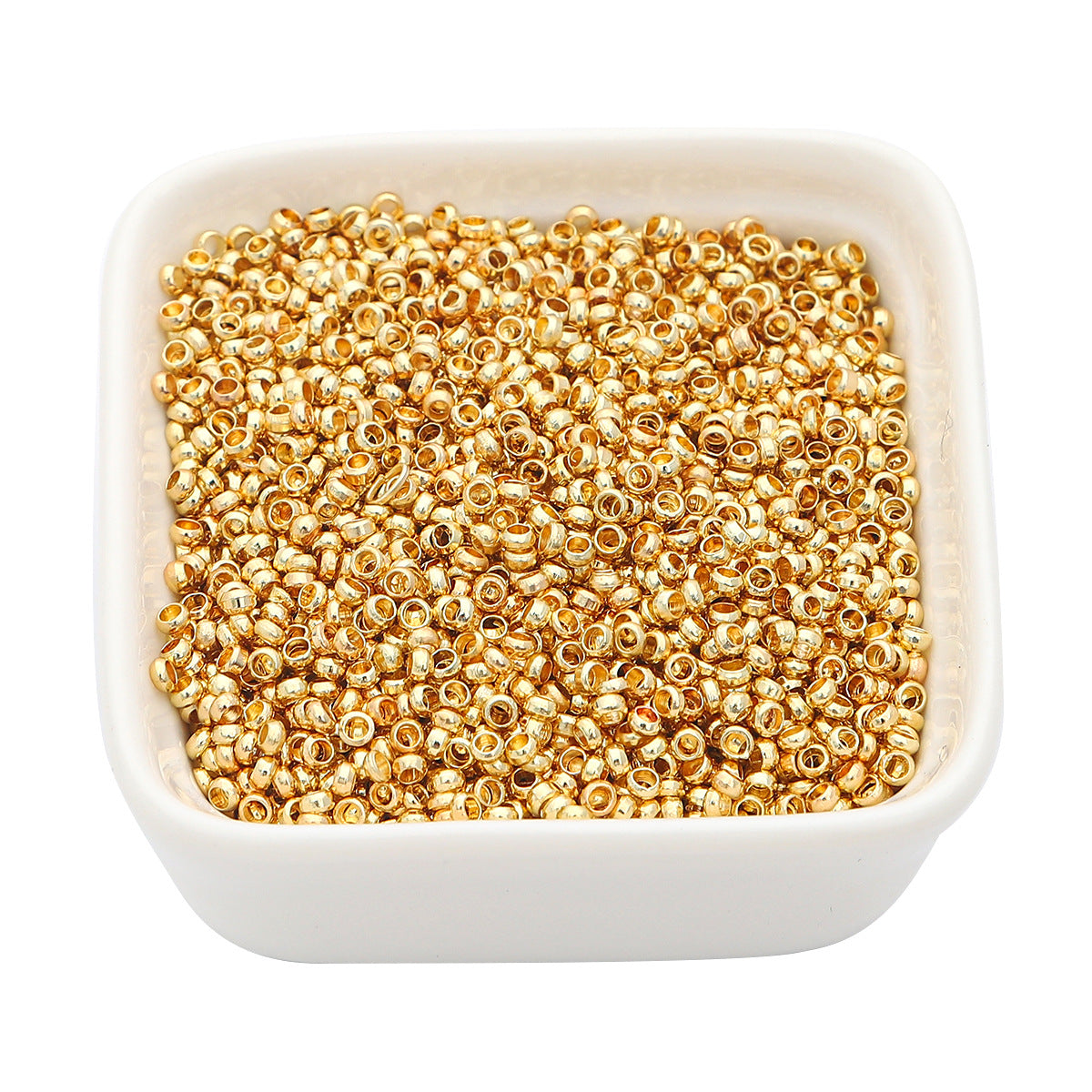 Wholesale 100pcs/Pack Gold Plated Metal Beads Jewelry Accessories