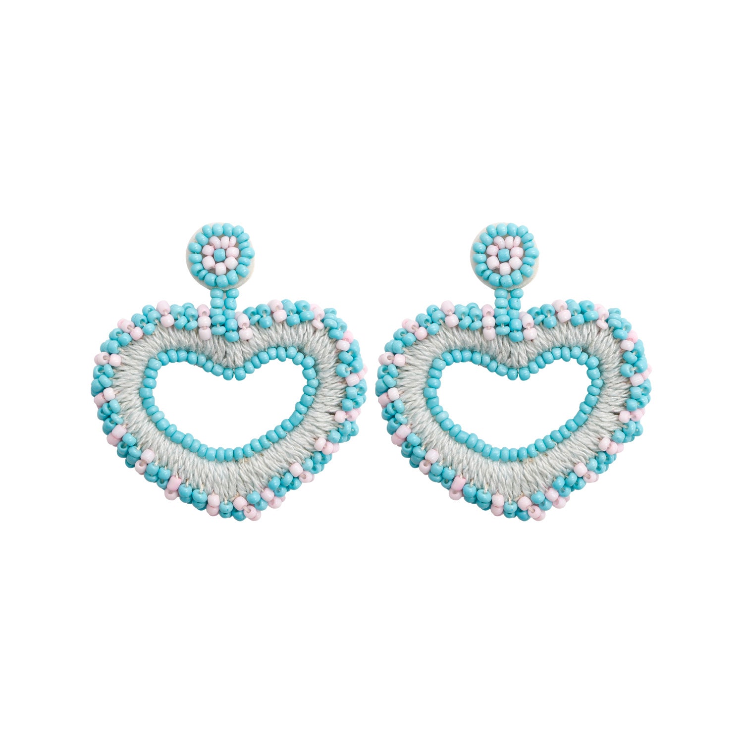 Wholesale Tassel Heart Beads Earrings