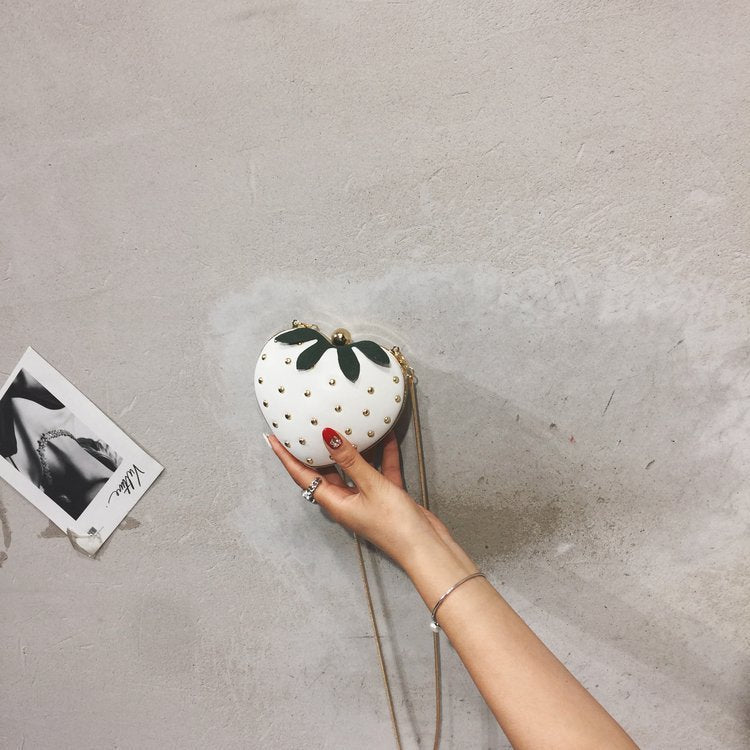 Wholesale Pu Cute Strawberry Chain Bag