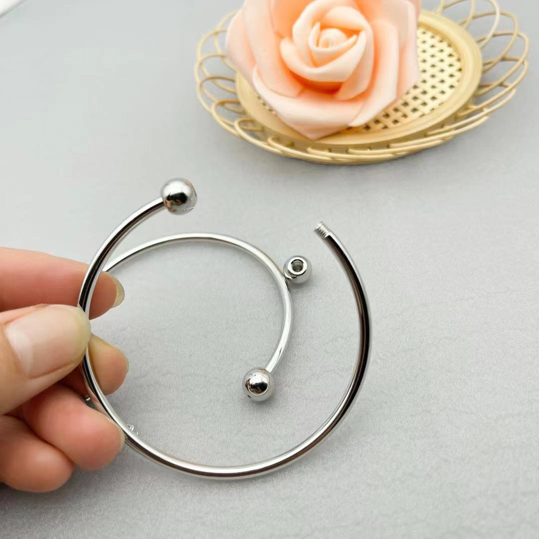 Pulsera de alambre de cobre de 10 piezas al por mayor accesorios de joyería de bricolaje material