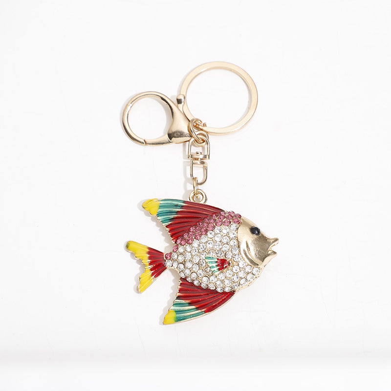 Wholesale Zinc Alloy Cartoon Marine Tropical Fish Keychain