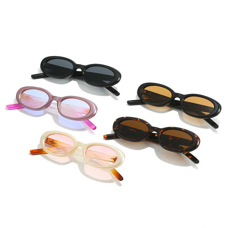 Wholesale PC Black Oval Sunglasses