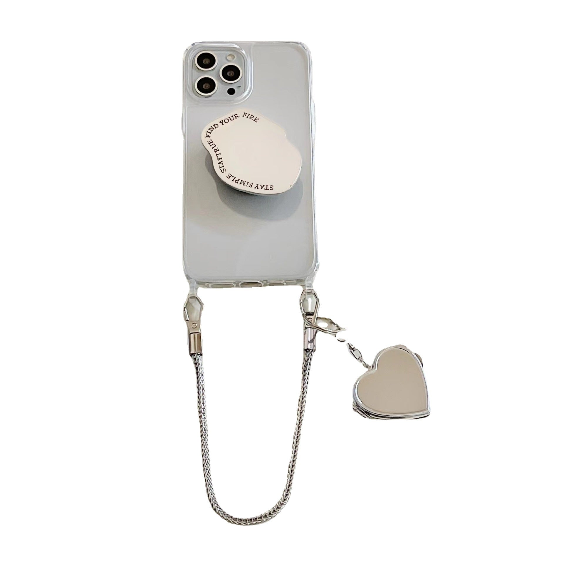 Wholesale Metal Cosmetic Mirror Pendant Mobile Phone Bracket