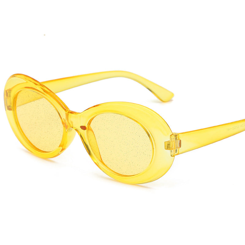 Wholesale Round Frame Jelly Color PC Sunglasses