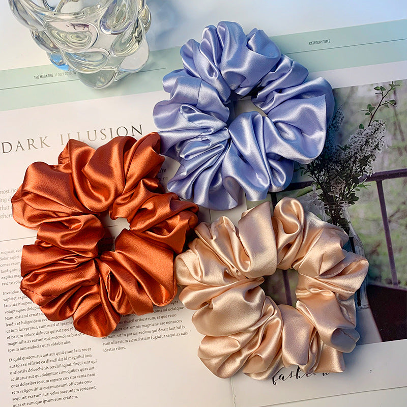 Gomas Para El Cabello Con Volantes De Terciopelo Grande Vintage al por mayor