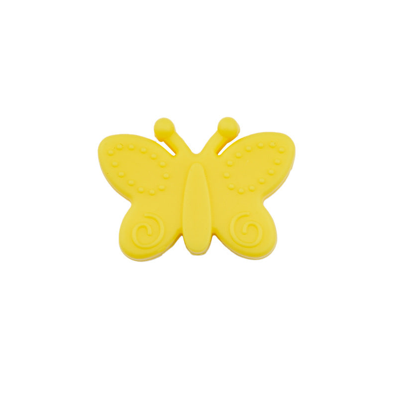 Wholesale 20PCS 15MM Colorful Butterfly Silicone Beads