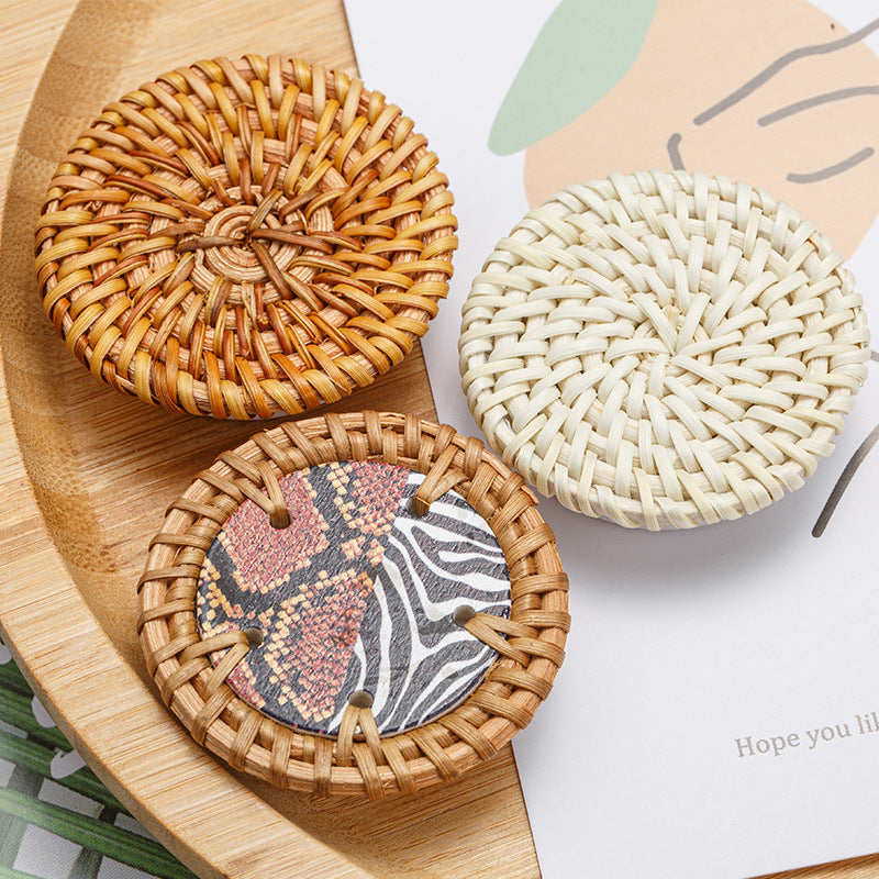 Wholesale Natural Rattan Woven Mobile Phone Holders