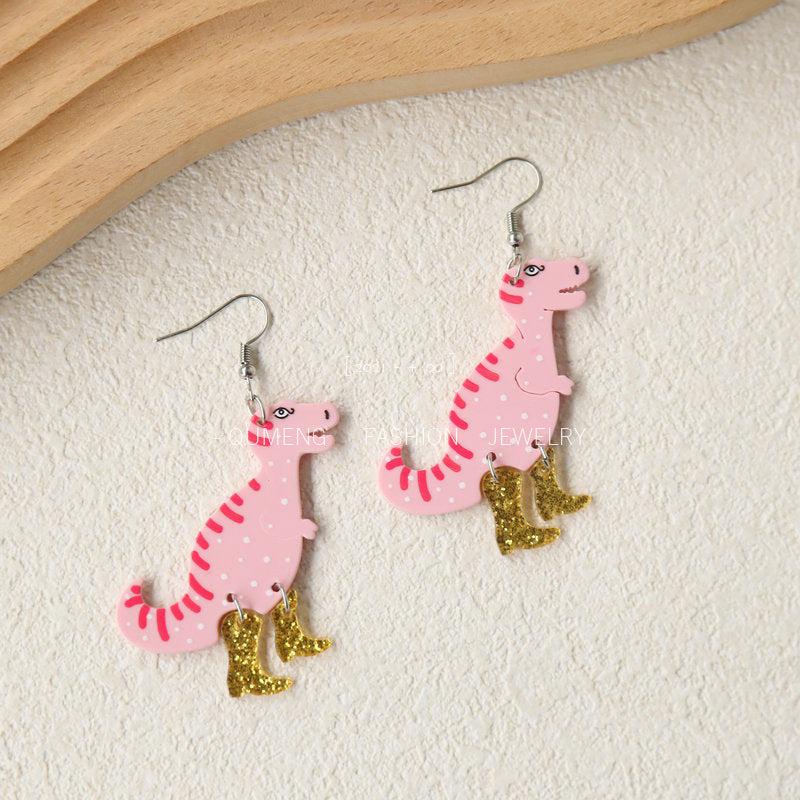 Wholesale Dinosaur Cute Acrylic Earrings