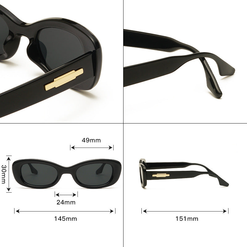 Wholesale Small Frame Personality UV Protection PC Sunglasses